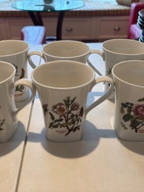 Set of 6 Portmeirion Botanic Garden Mugs – Brand New, Excellent Condition!